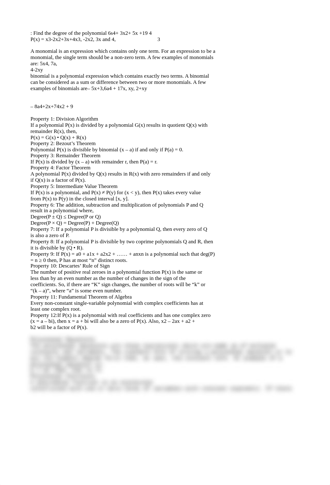 Find the degree of the polynomial 6s4+ 3x2+ 5x +19.md_dd8ru2qbzdt_page1