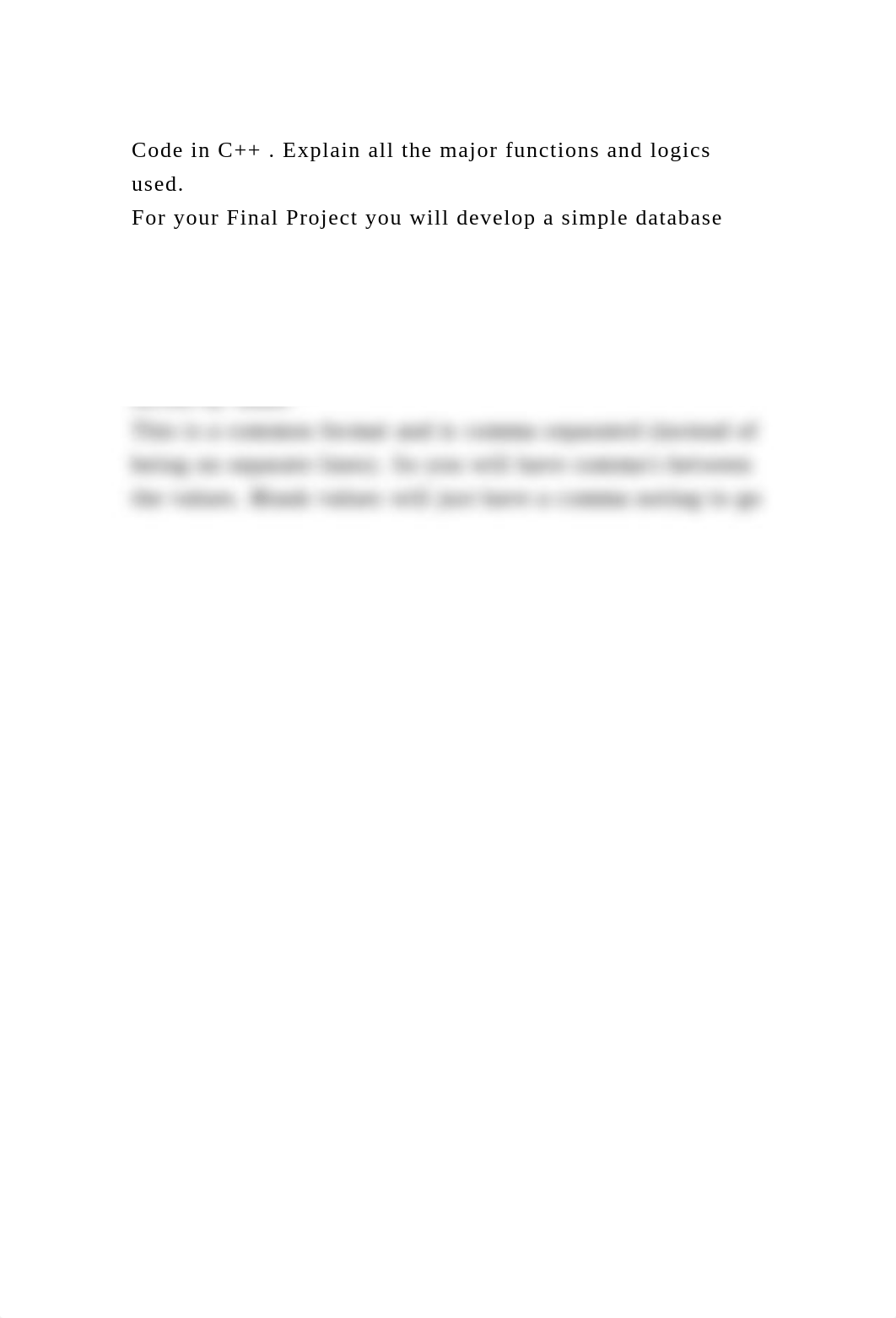 Code in C++ . Explain all the major functions and logics used.For .docx_dd92av20kvg_page2
