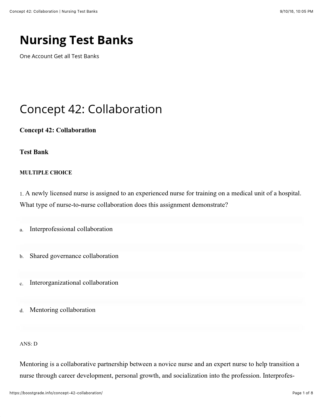 Concept 42: Collaboration | Nursing Test Banks.pdf_dd99lcuonv0_page1