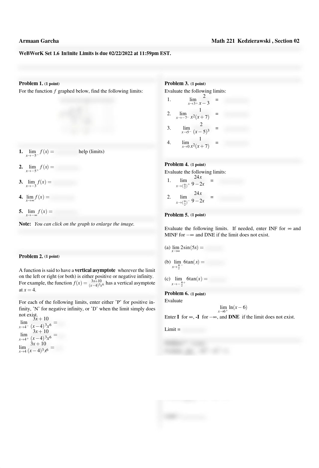 Webwork infinite limitsQuestions.pdf_dd9gcgmlzg9_page1