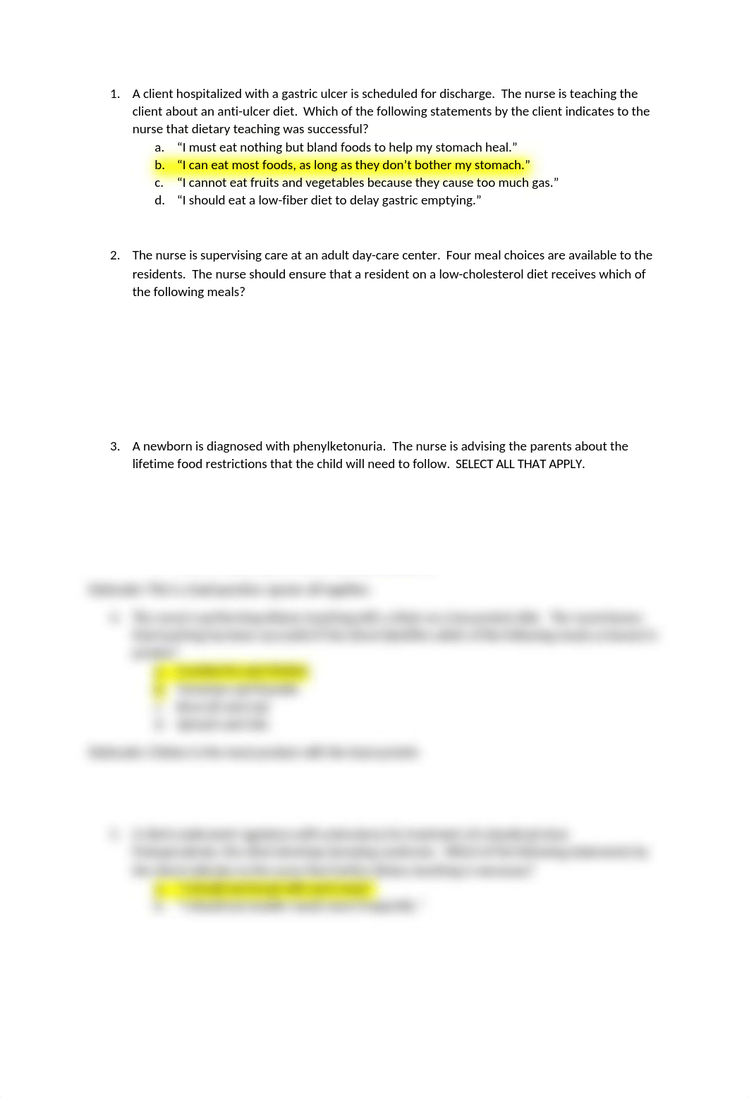 A client hospitalized with a gastric ulcer is scheduled for discharge.docx_dd9kwxbi7d7_page1