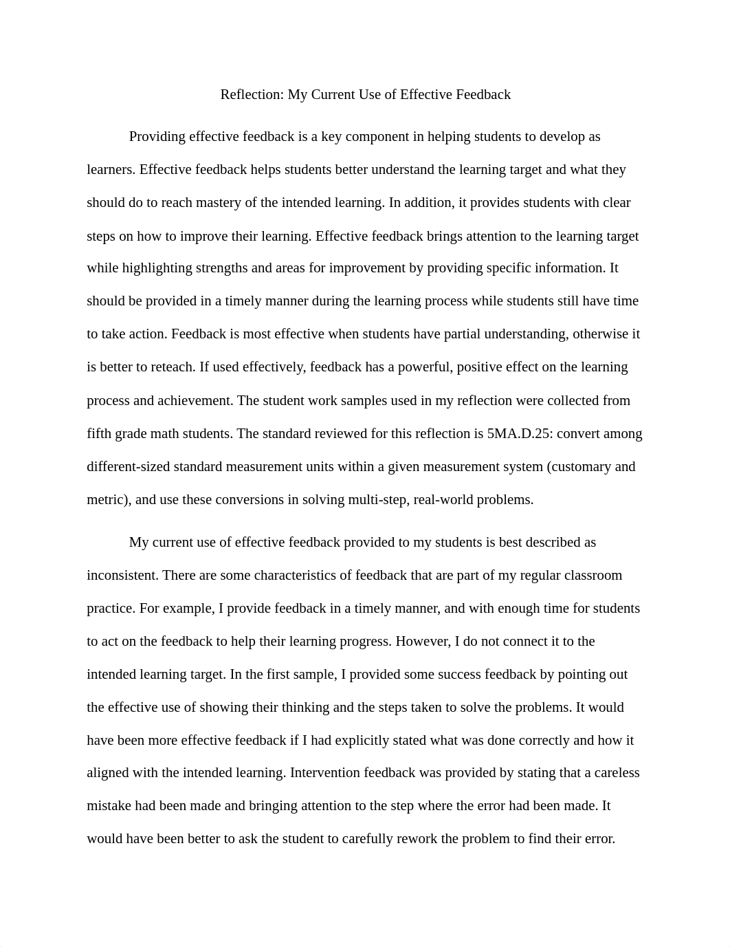 Reflection My Current Use of Effective FeedbackFINAL.docx_dd9mjronqhr_page1