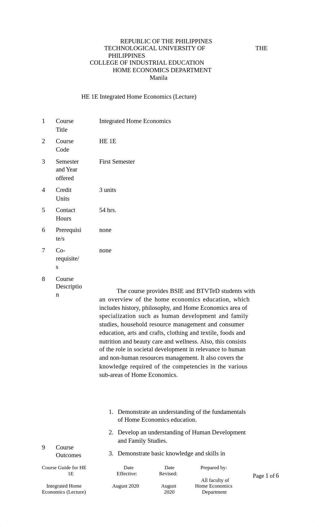 COURSE SYLLABUS-INTEGRATED-HOME ECONOMICS-LECTURE.docx_dda3tatqwae_page1