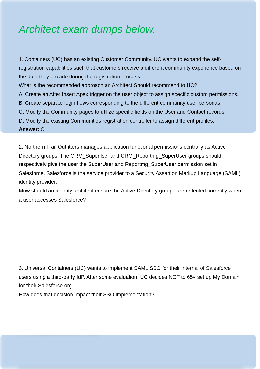 Salesforce Identity and Access Management Architect Exam Dumps Questions.pdf_dda80oec6vd_page2