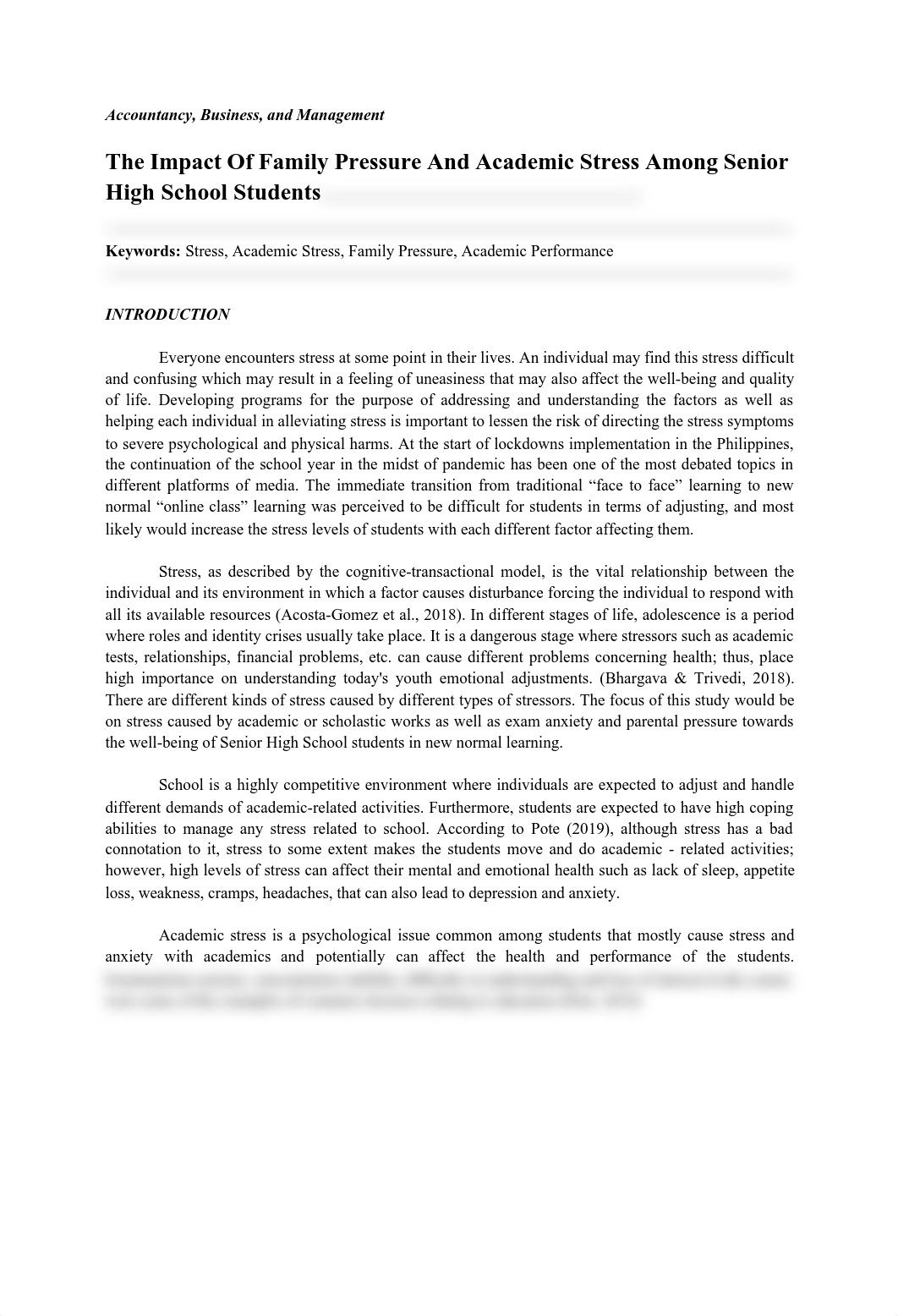 The Impact Of Family Pressure And Academic Stress Among Senior High School StudentsKeywords_ Stress,_ddaeyp8h93z_page1