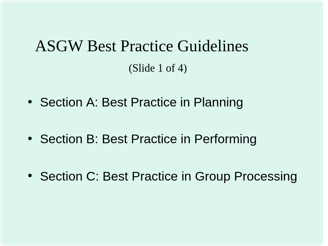 3 Professional Standards (ASGW) and Ethics in Group Practice.ppt_ddb31dsut2p_page3