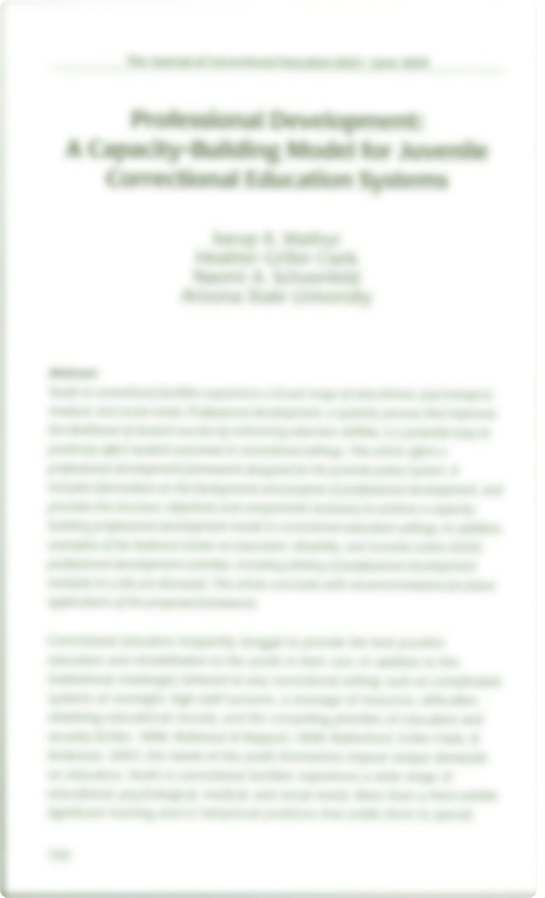 Professional development a capacity building model_ddbtbvg7i5r_page1