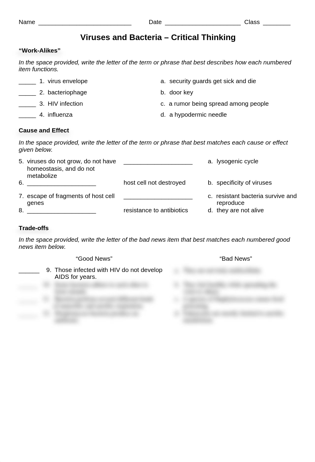 VIRUSES AND BACTERIA Critical Thinking  Worksheet.doc_ddc3cay6sx9_page1