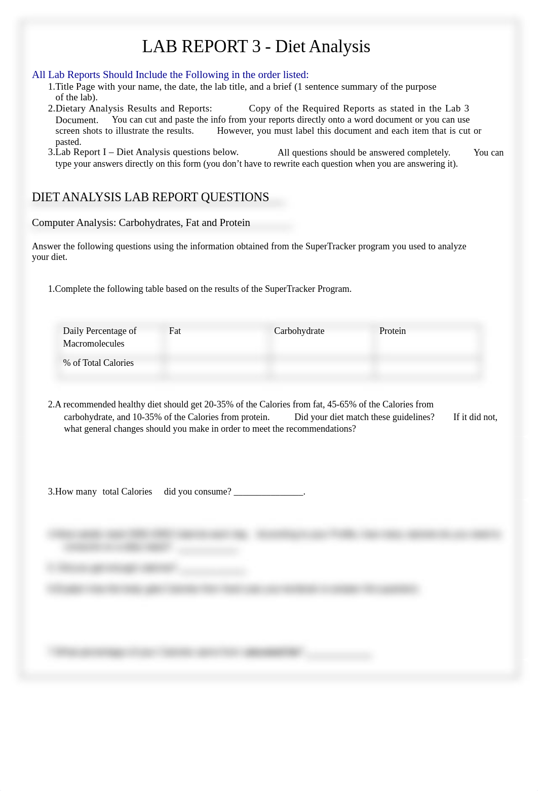 BIOL&100_Module 2-Lab 3 Homework (Lab Report) - Diet Analysis_ddc3u7dioqo_page1