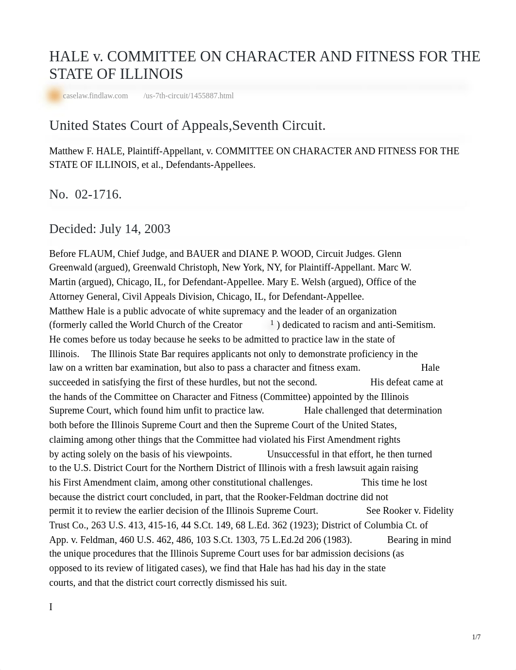 Hale v. Committee of Bar in IL.pdf_ddc4pt28jfb_page1