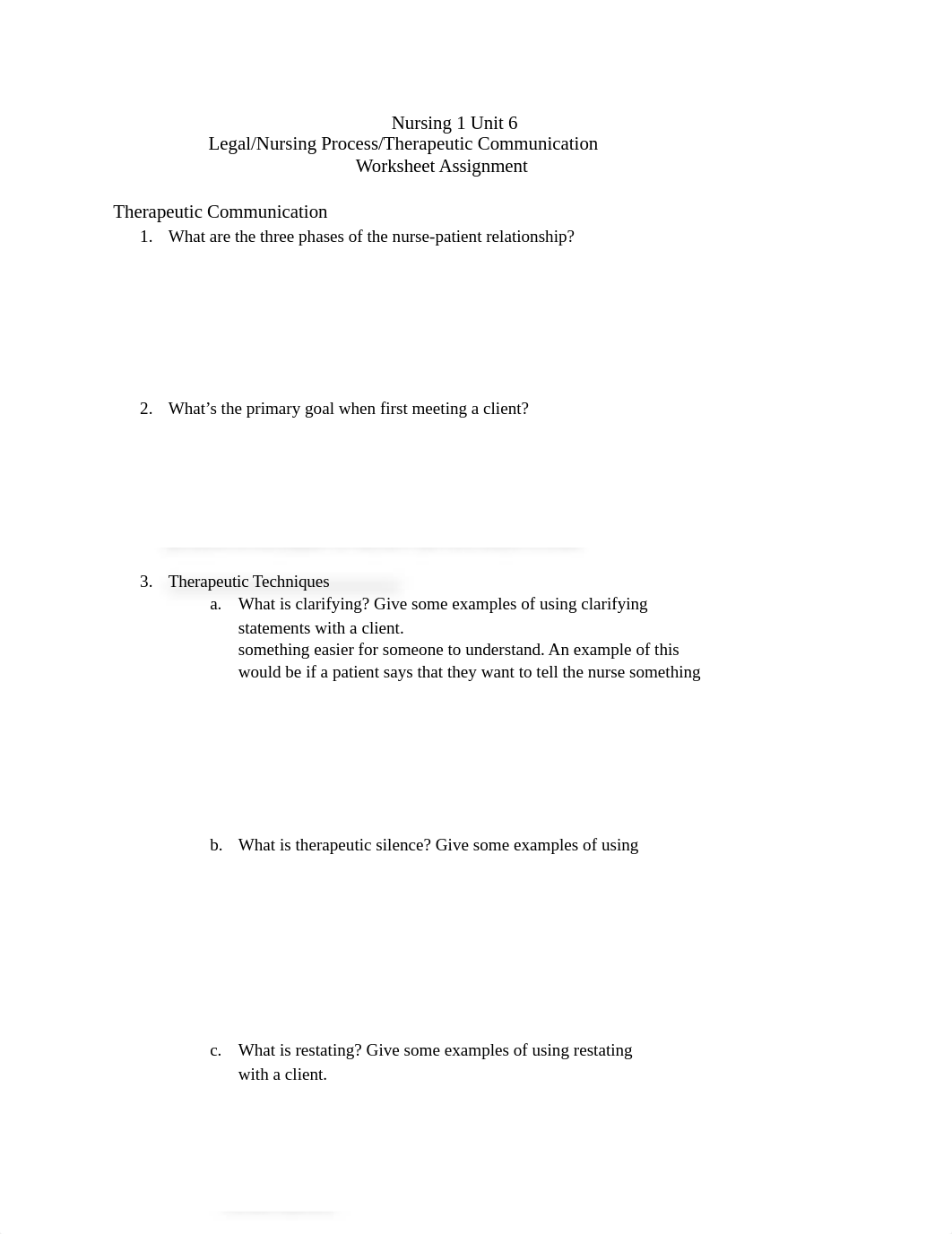 Nursing 1 Unit 6 Worksheet.docx_ddc57v394ja_page1