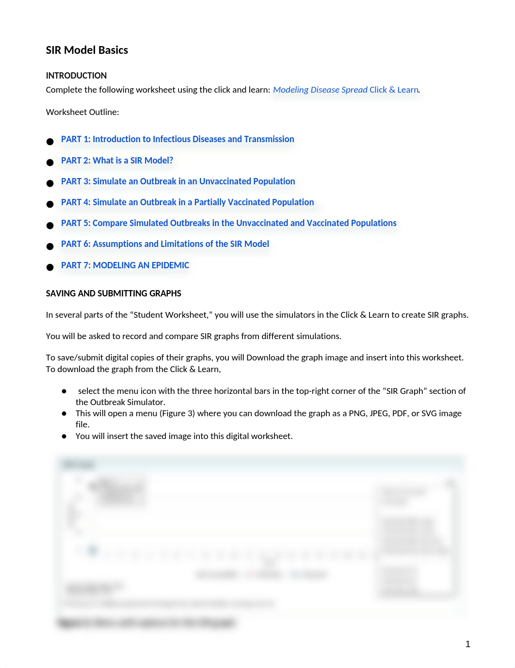 SIR Model Basics Student Worksheet.docx_ddcamg9z3z6_page1