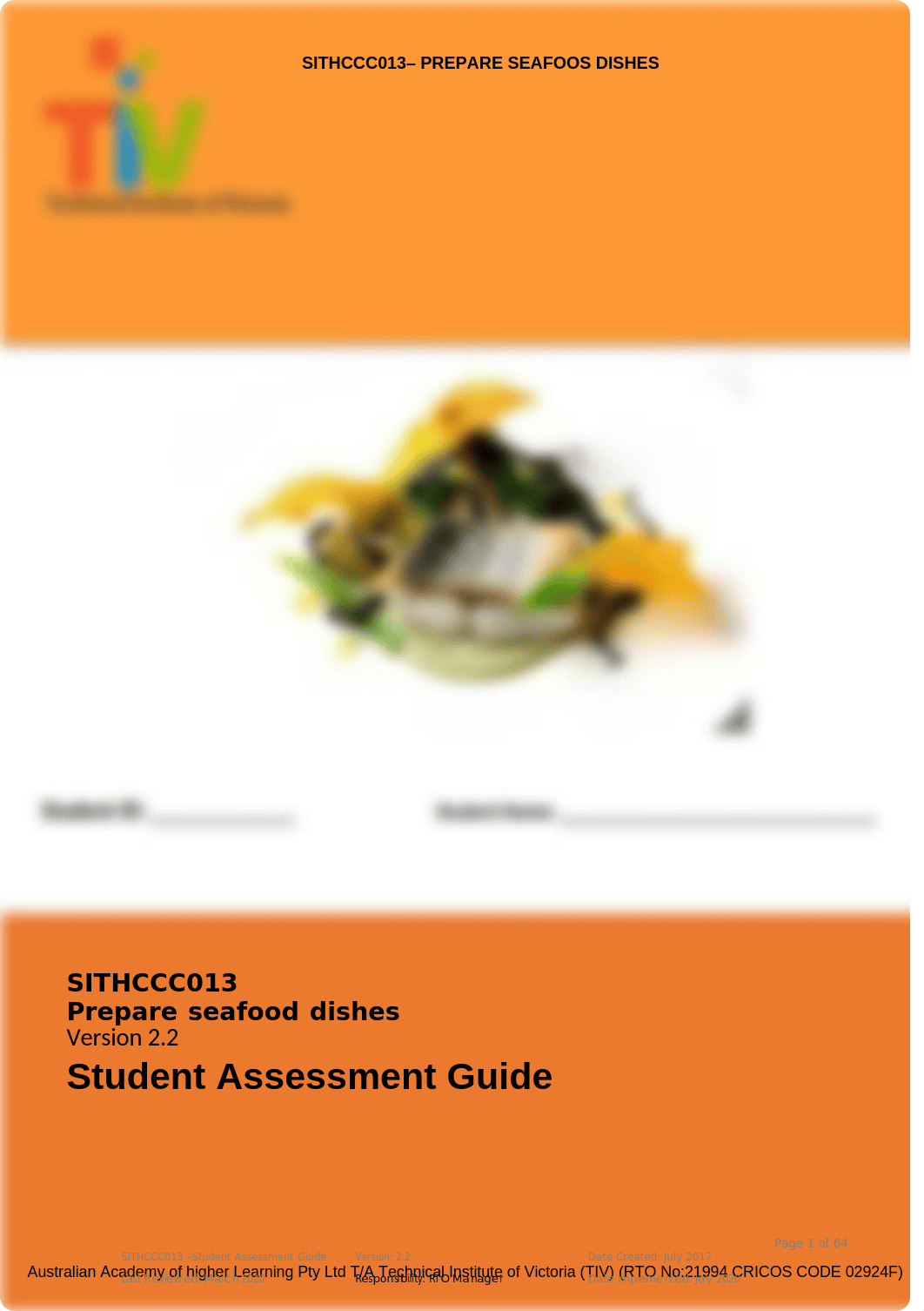 2.1_SITHCCC013 Prepare seafood dishes  Student  Assessment Guide.docx_ddcvml2r0gw_page1