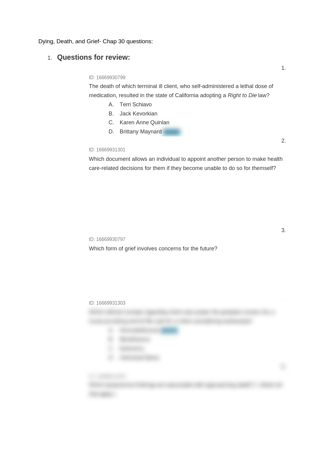 Dying, Death, and Grief- additional review questions (with answers)_.docx_ddcwckuukbi_page1