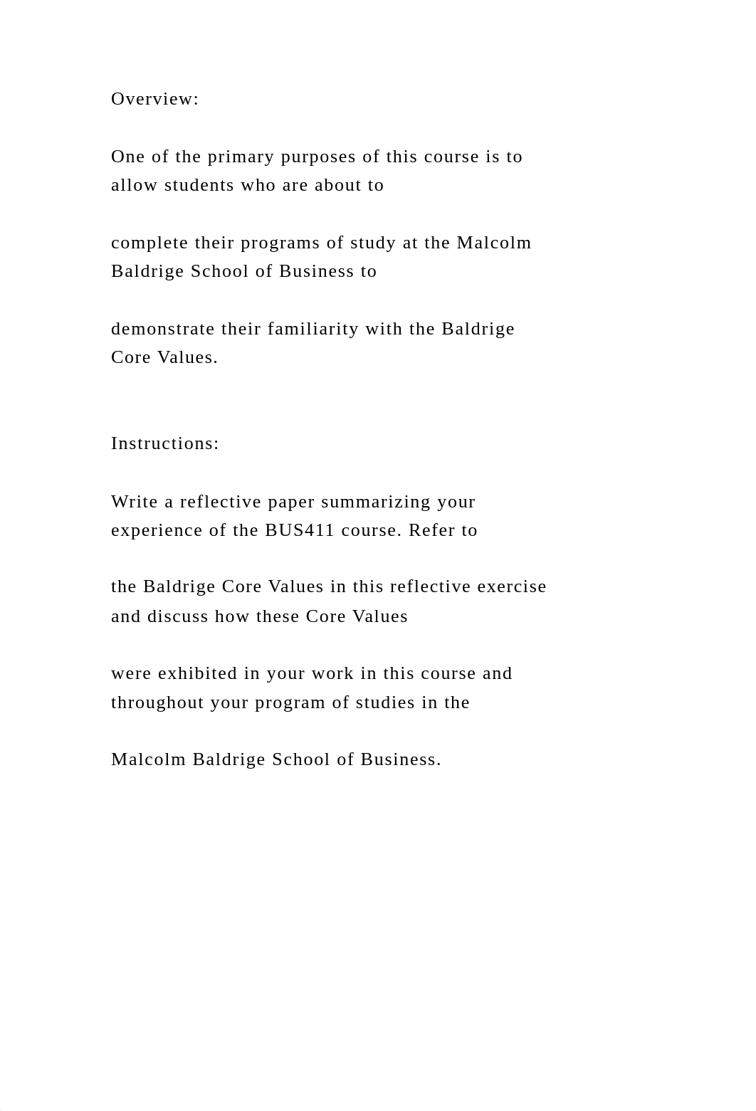 The Baldrige Core ValuesBUS 411 Business Policy Seminar.docx_ddcy2eeivp5_page4