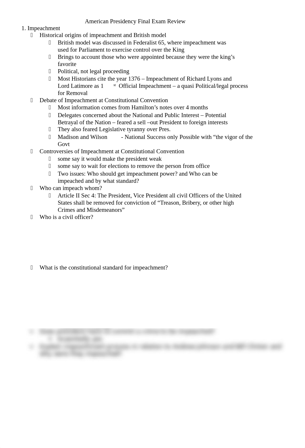 American Presidency: Final Exam Study Guide_ddd46bylwvm_page1