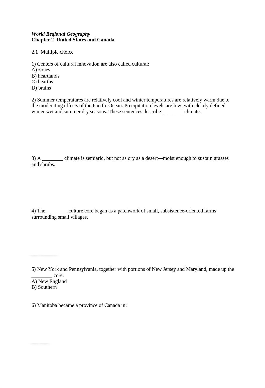 World Regional Geography-Chapter 2-questions without answers.docx_dddcn47eth3_page1