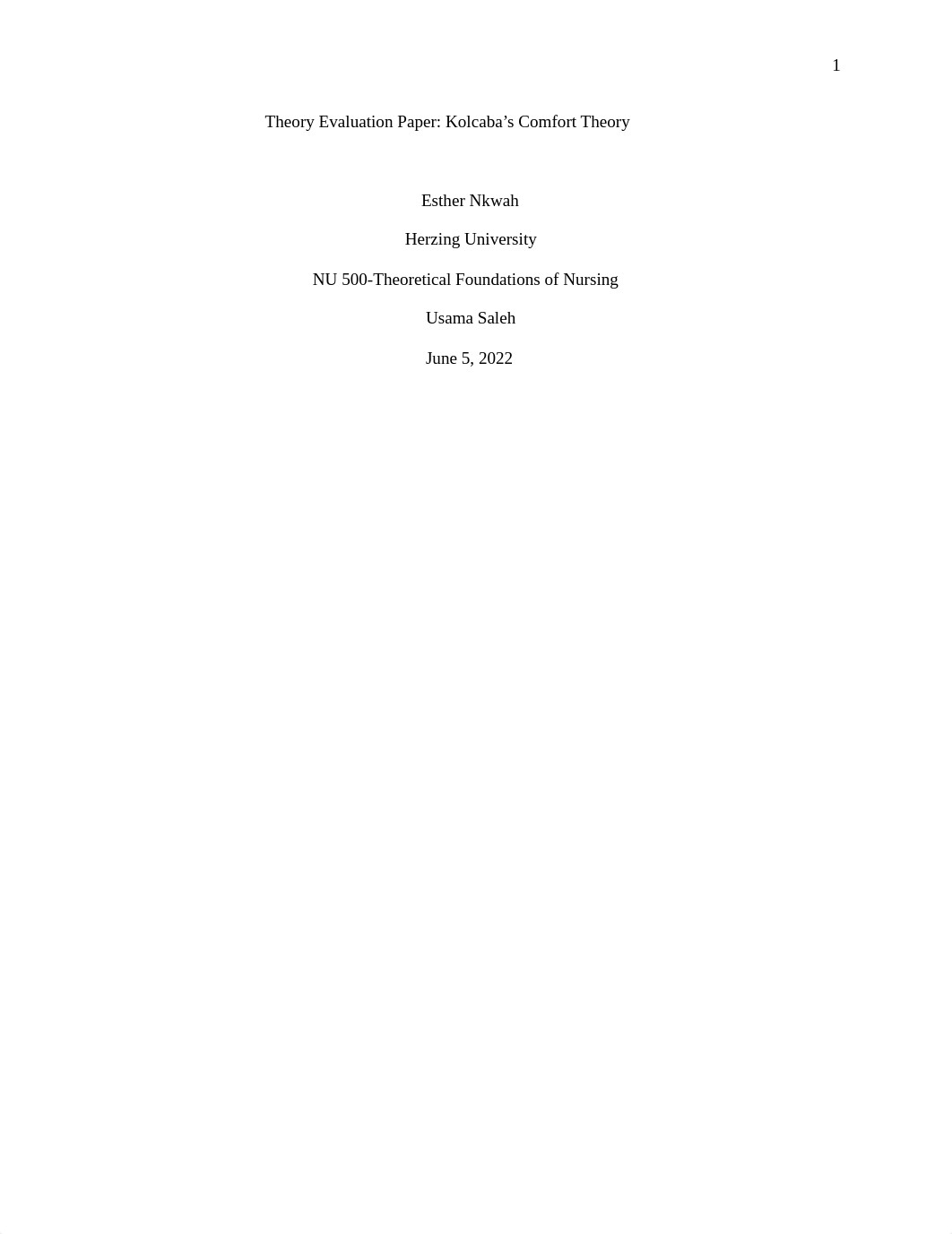 Copy of Theory Evaluation Paper_ Kolcaba's Comfort Theory.docx_dddppy6ikxk_page1