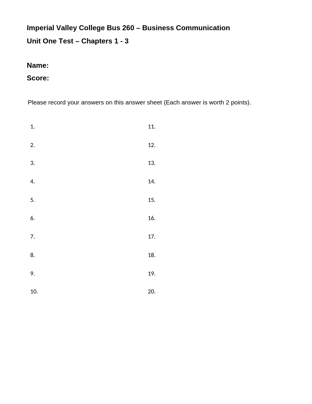 Bus 260 Unit One Test-1 - Tagged.pdf_dddride14d7_page1