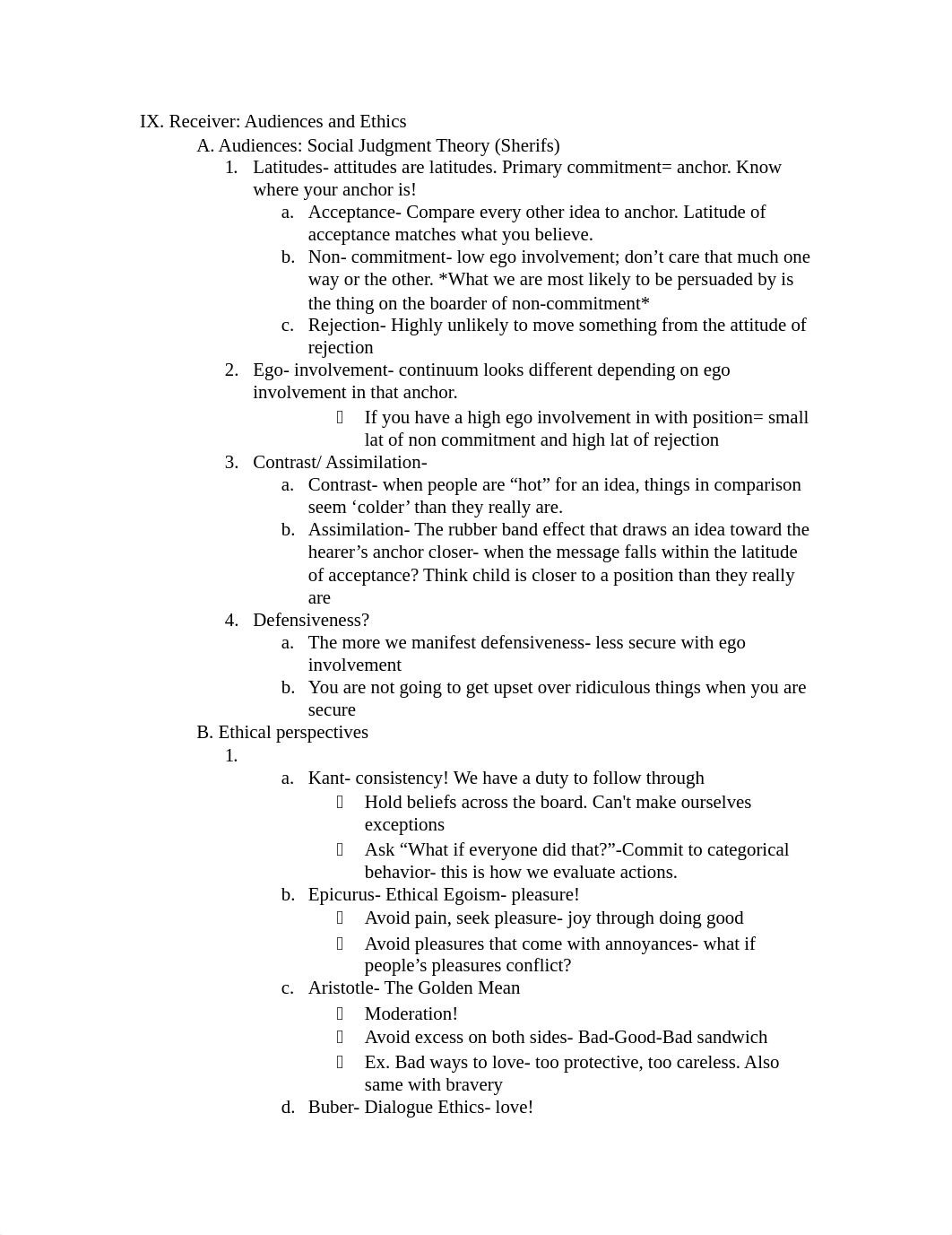 Messages Notes, Feedback- Criticism and Adjustment and Receiver- Audiences and Ethics, Sherif Social_dddv5ercace_page1