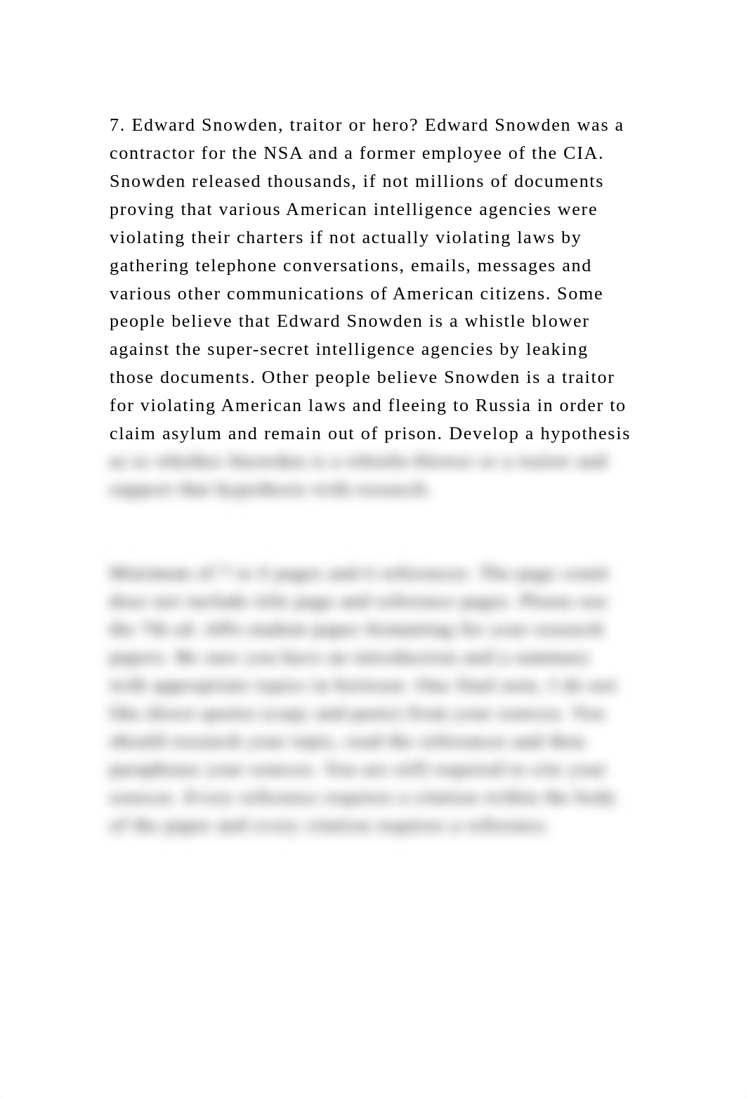 7. Edward Snowden, traitor or hero Edward Snowden was a contractor .docx_ddeorzj22zy_page2