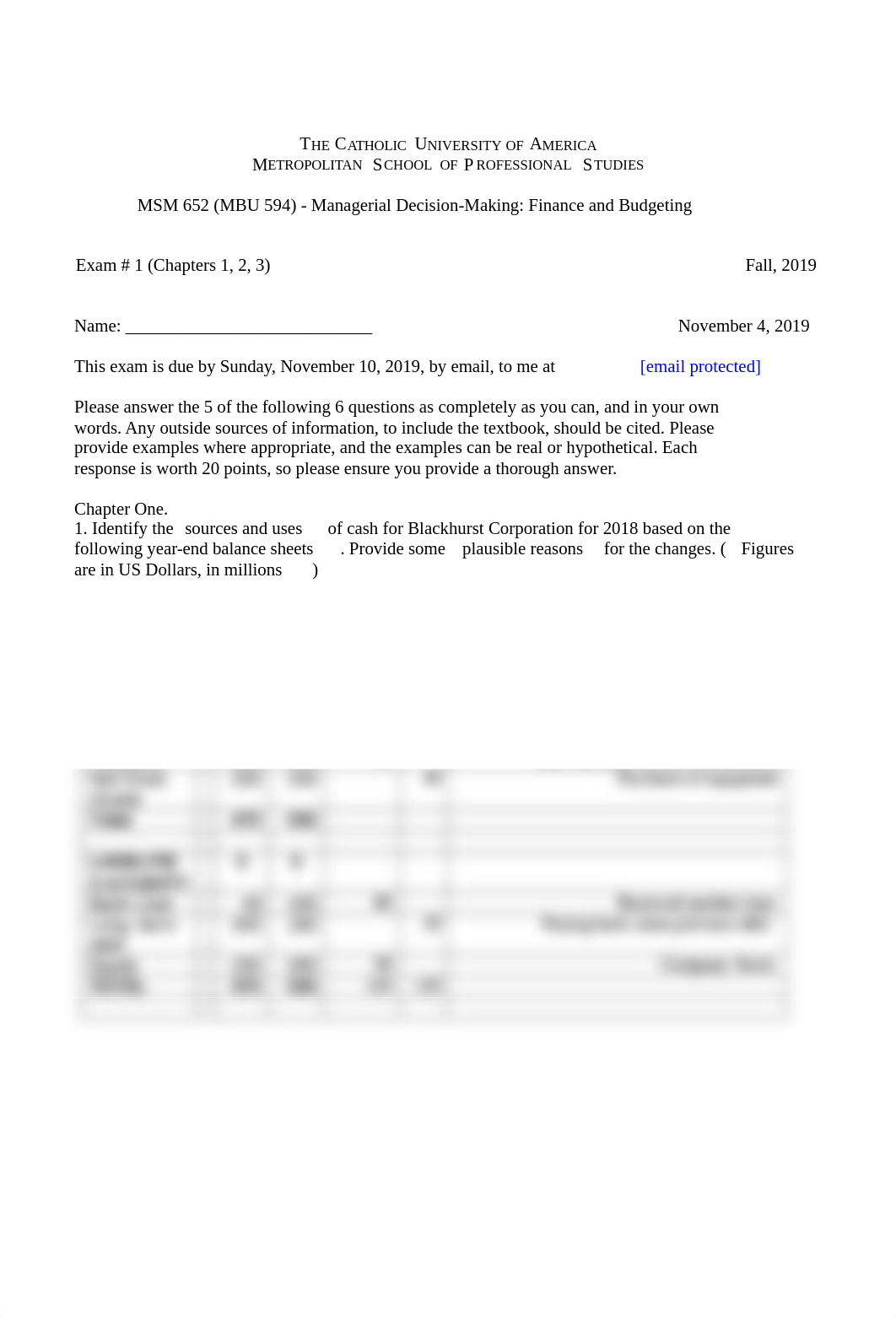 MSM 652 Exam 1  Fall,  2019.docx_ddepffuv1gp_page1