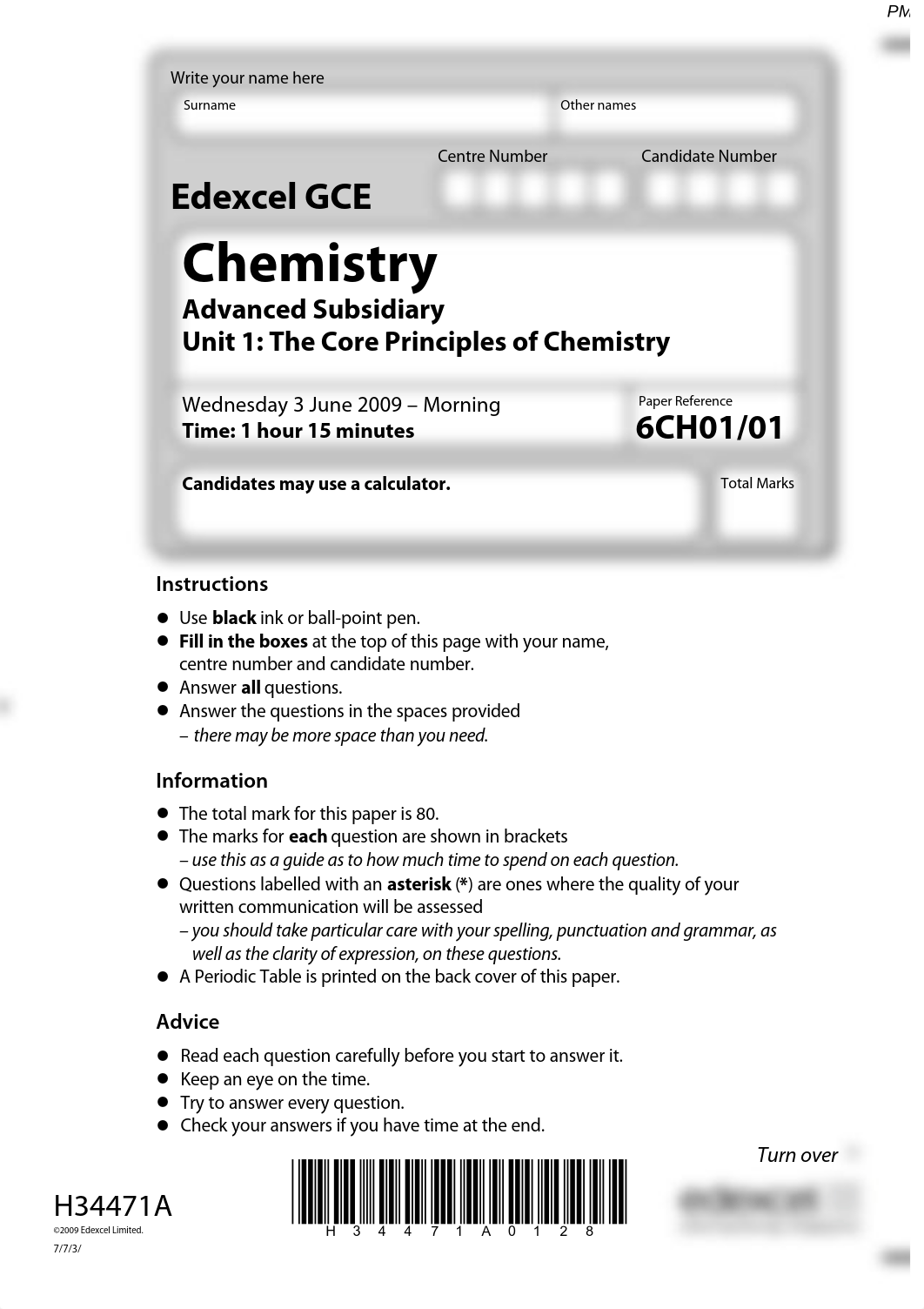 June 2009 QP - Unit 1 Edexcel Chemistry A-level_ddeqts4k0mc_page1