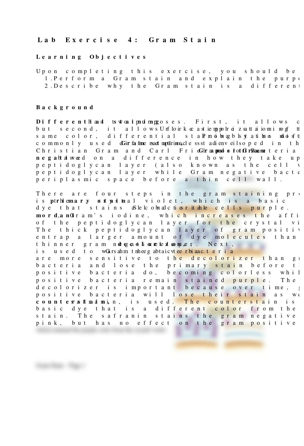 Lab Exercise 4 - Gram Stain of Bacteria.docx_ddeqwx846mu_page1