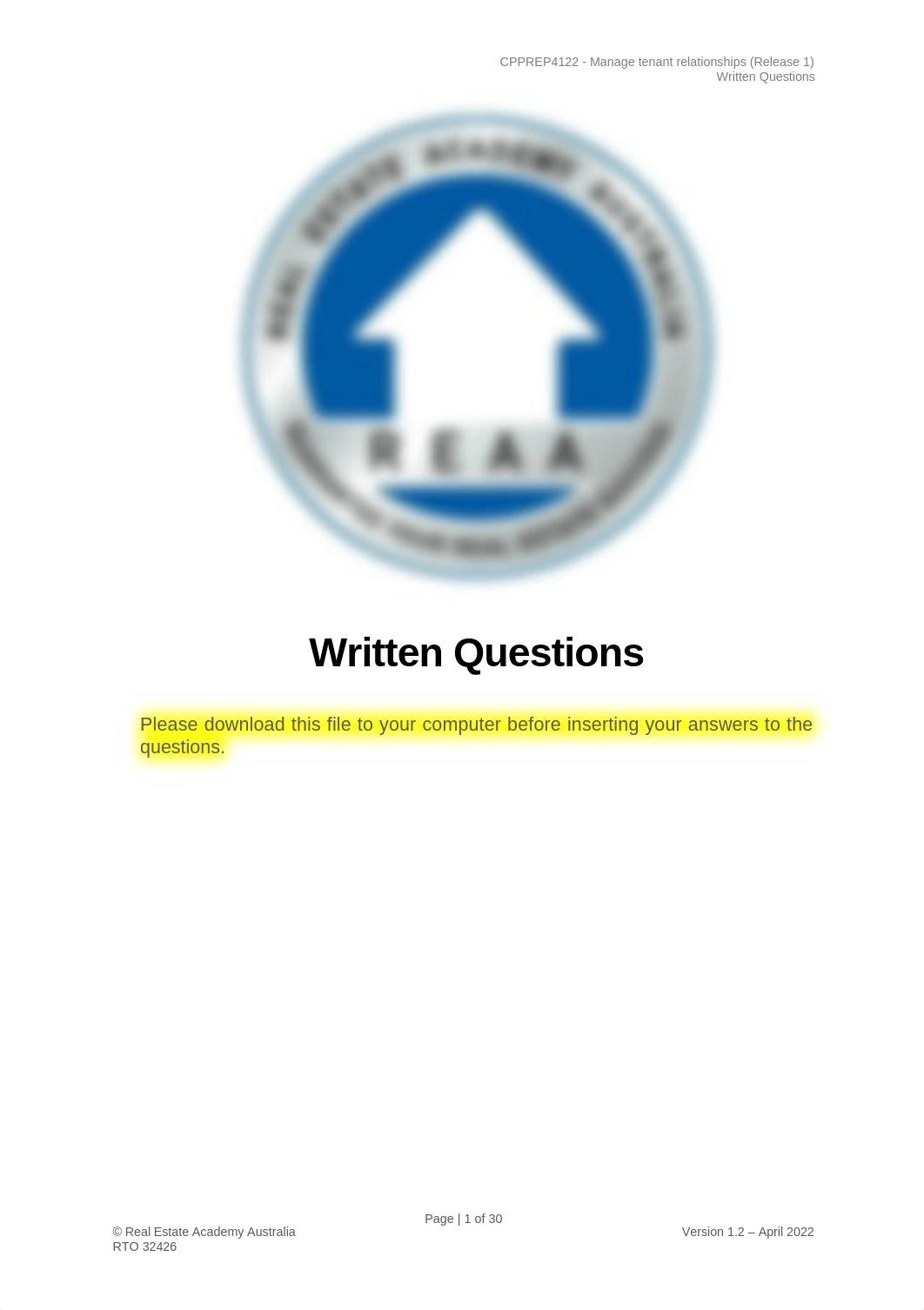 CPPREP4122 - Written Questions v1.2.docx_ddezodrm5m4_page1