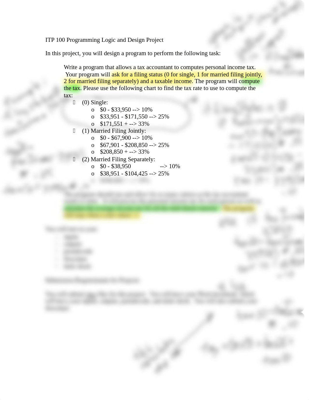 ITP 100 Programming Logic and Design Project Explained part1(1).pdf_ddf19bqokrb_page1