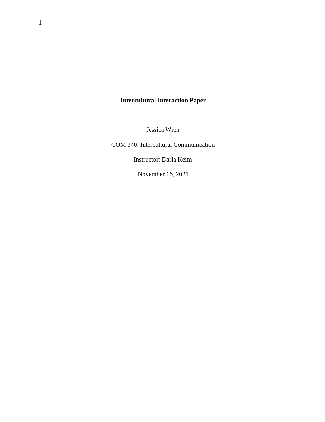 Intercultural Interaction Paper.docx_ddf2kbxvf2a_page1