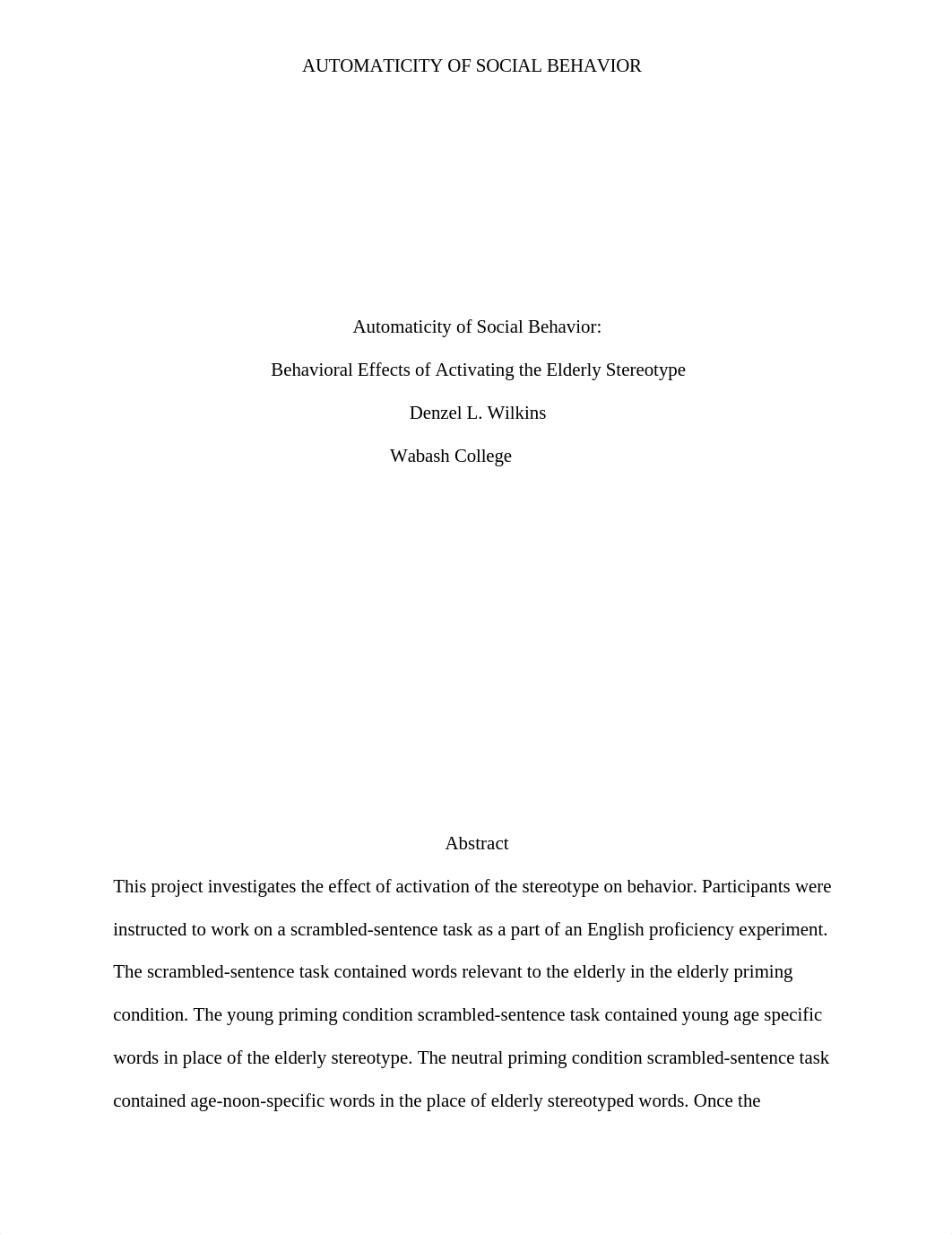 Automaticity of Social Behavior Research Paper_ddf5vxgi8de_page1