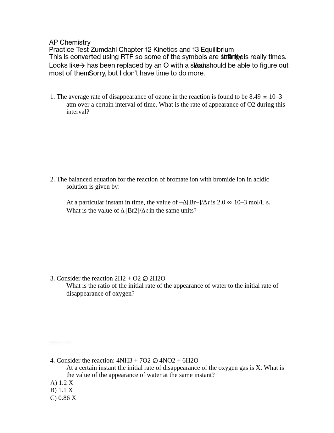 12 and 13 AP Practice Test Kinetics and Equilibrium (1)_ddfbebbrl98_page1