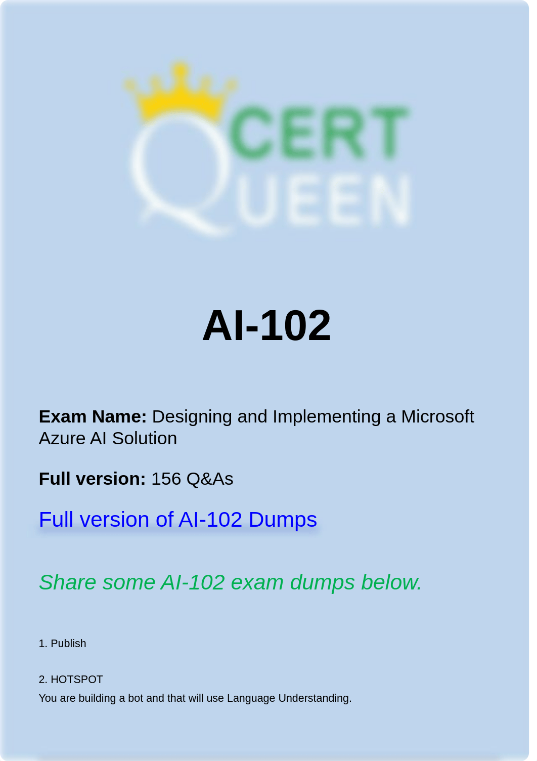 Microsoft AI-102 Exam Training Material.pdf_ddfgs0hcss4_page1