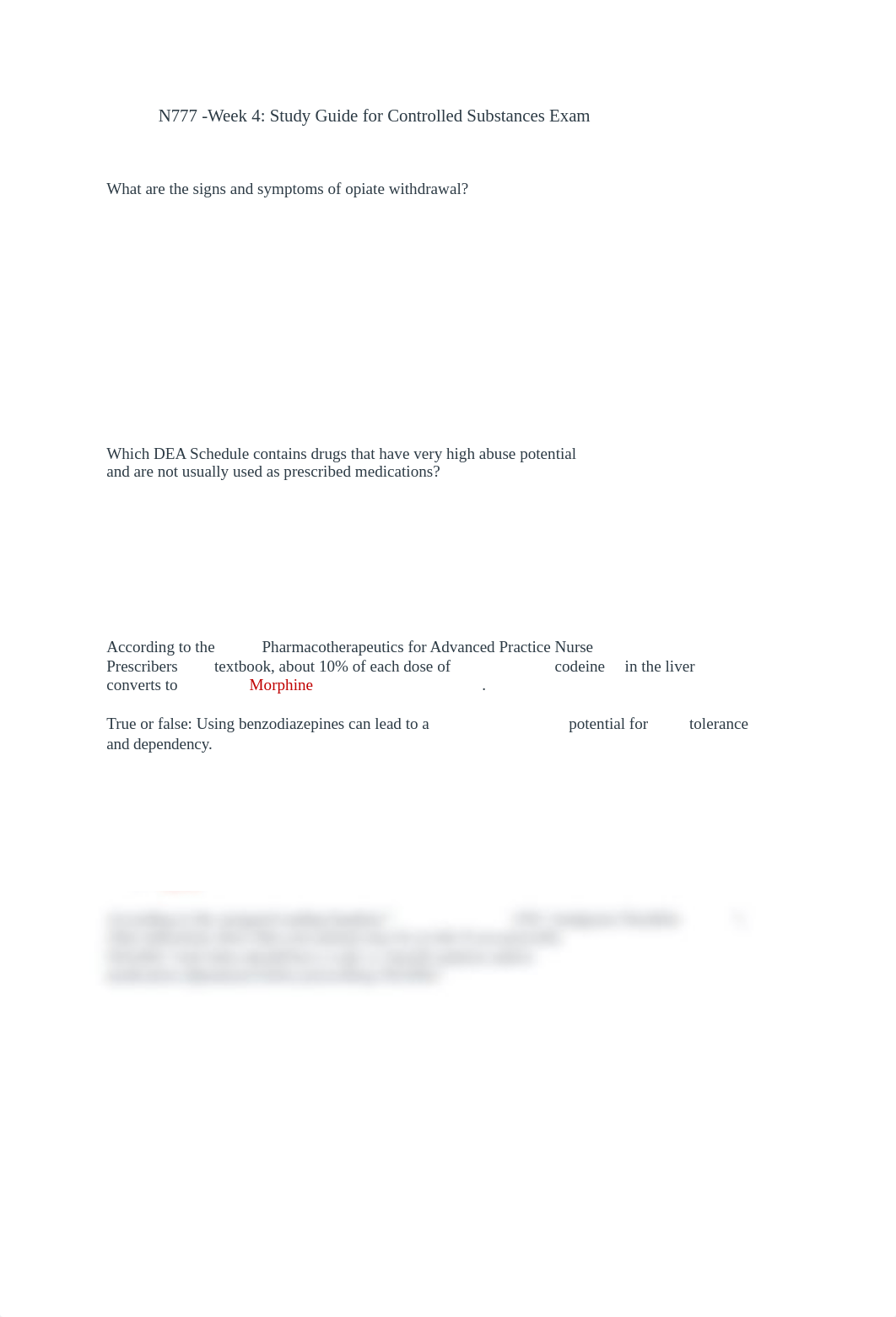 N777 -Week 4- Study Guide for Controlled Substances Exam.docx_ddfjg7fyo96_page1