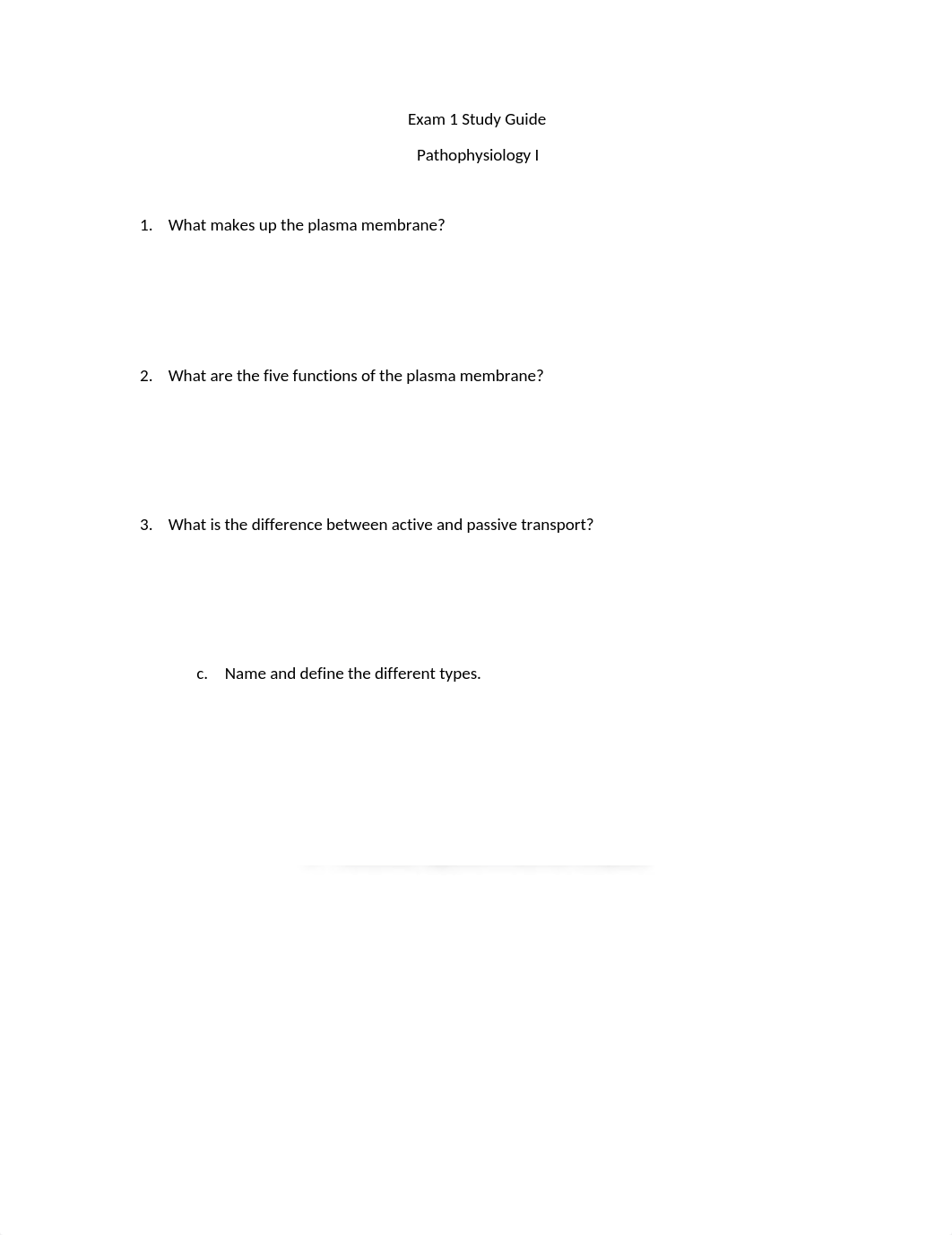 Nur 203-Exam 1 Study Guide.docx_ddfudoevtgj_page1