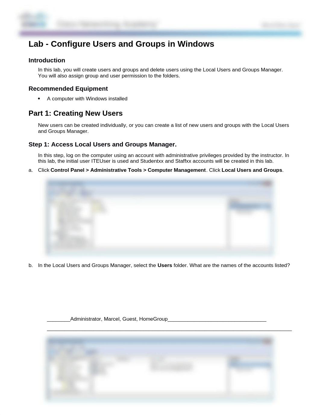 12.3.1.9 Lab - Configure Users and Groups in Windows.docx_ddg7v47br32_page1