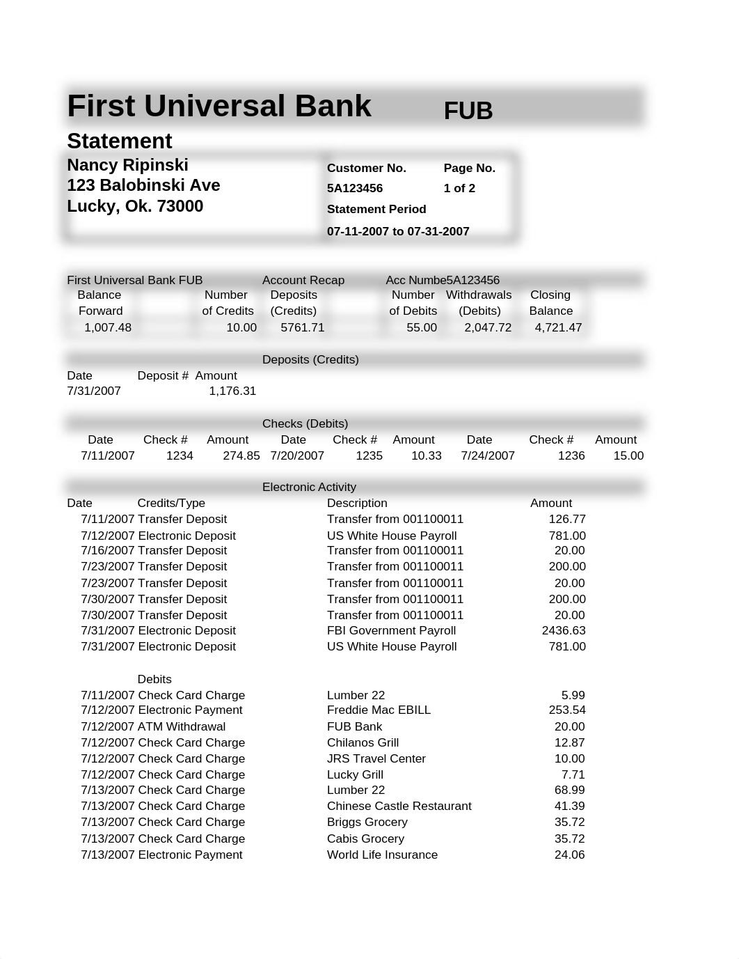 Practice Bank Statement Personal Finance.xlsx_ddgfvacrde3_page1