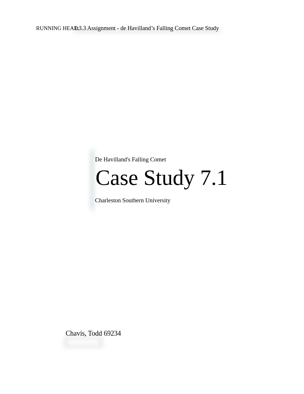 1.3.3 Assignment - de Havilland's Falling Comet Case Study .docx_ddggegz778o_page1