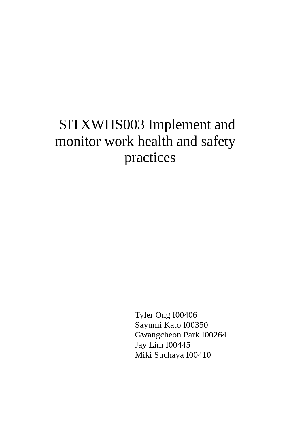 SITXWHS003 Implement and monitor work health and safety practices(FIXED).docx_ddgi6iei8w6_page1