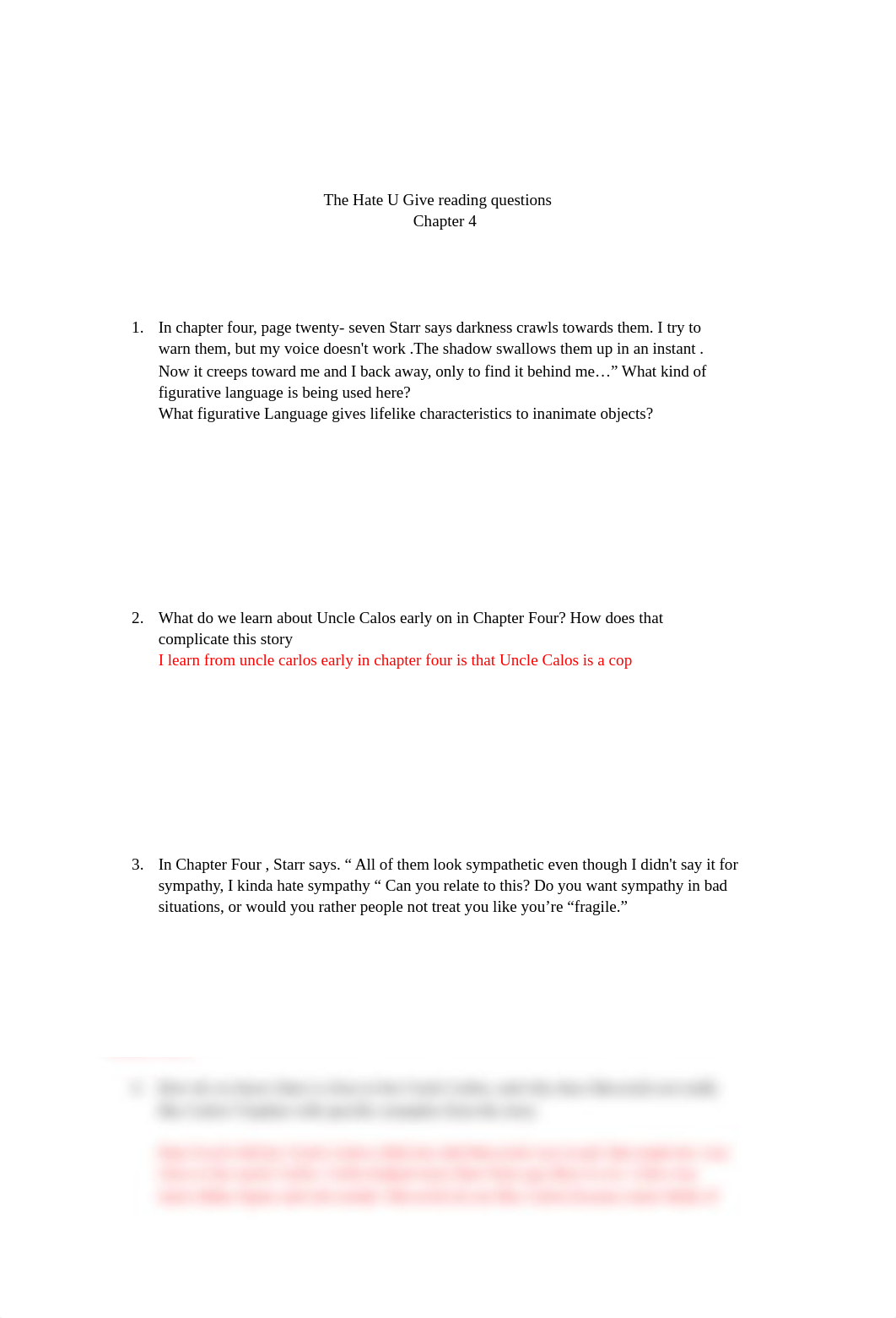 The hate U give active reading questions.pdf_ddhdpz49n3d_page1