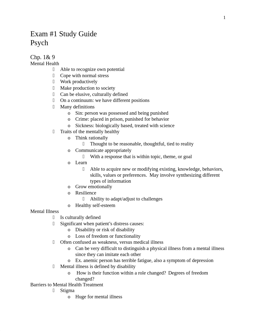 Study Guide- Exam #1-psych.docx_ddhgck5zp38_page1