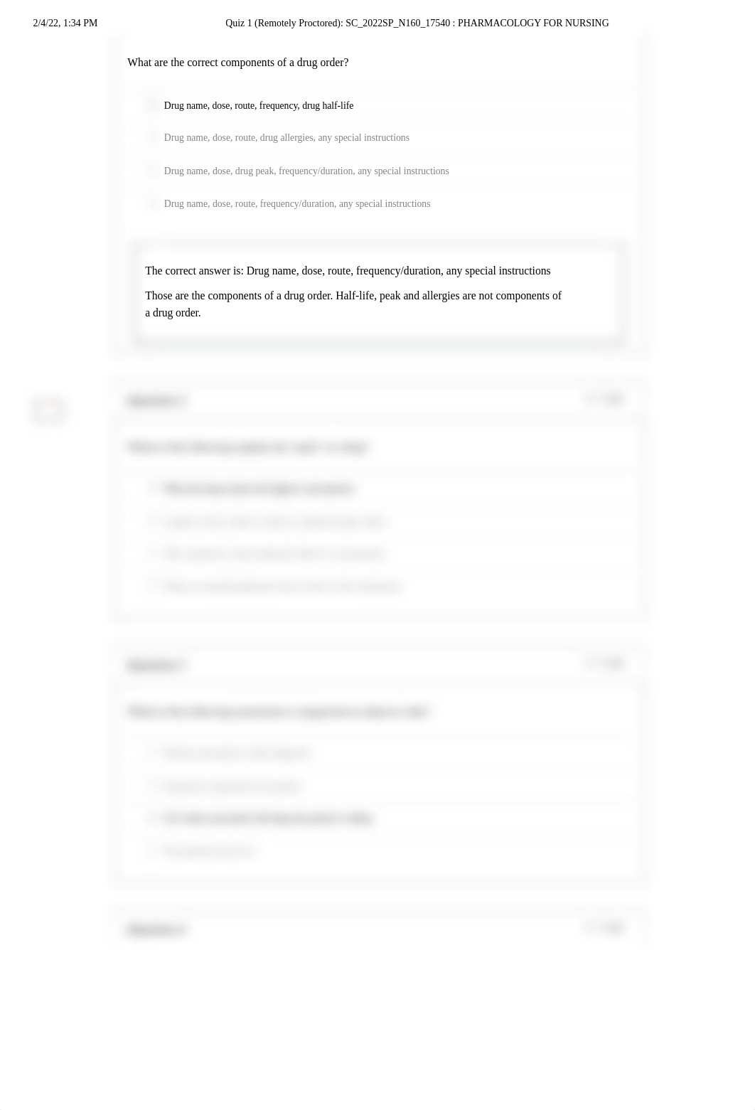 Quiz 1  SC_2022SP_N160_17540 _ PHARMACOLOGY FOR NURSING.pdf_ddhgewstpie_page2