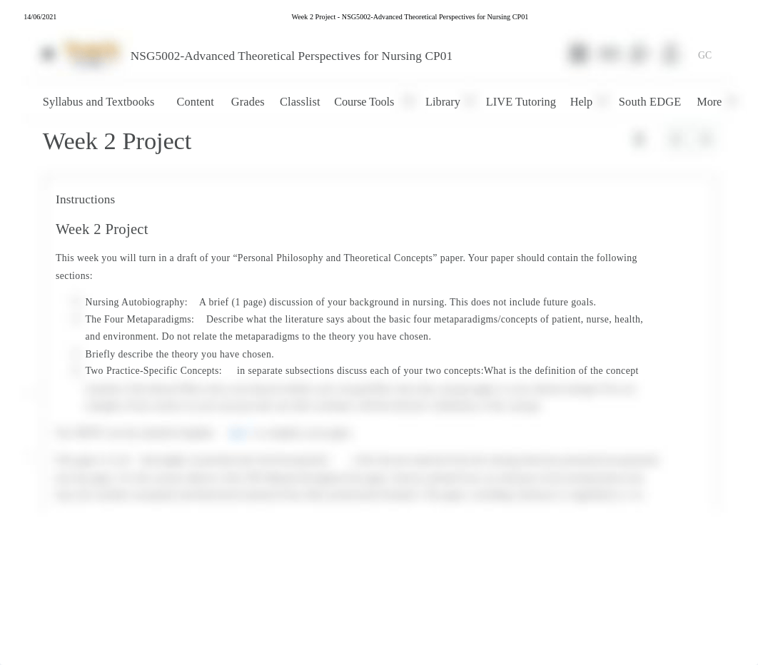 Week 2 Project - NSG5002-Advanced Theoretical Perspectives for Nursing CP01.pdf_ddhggs9r91z_page1