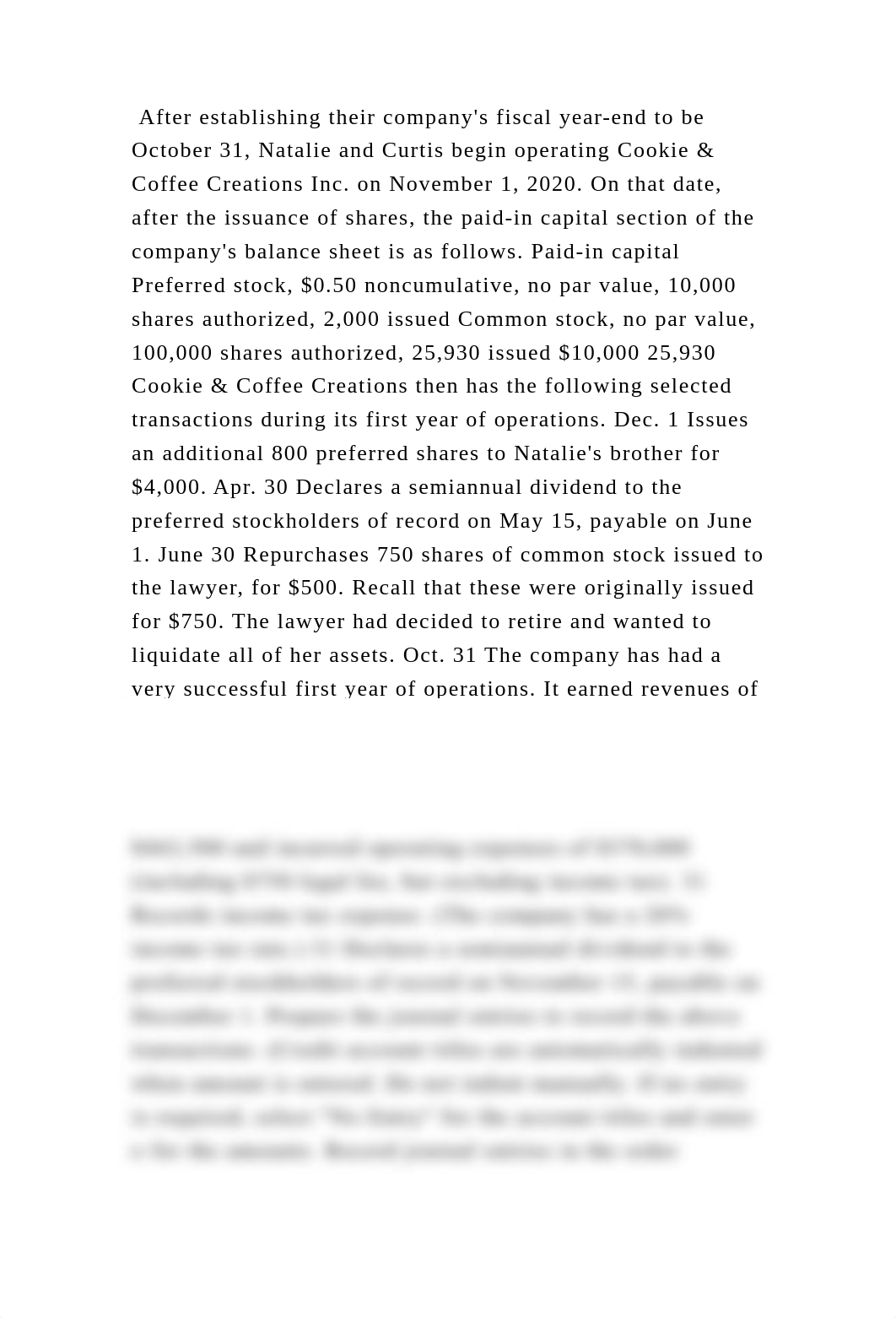 After establishing their companys fiscal year-end to be October 31, .docx_ddhii5naq6e_page2