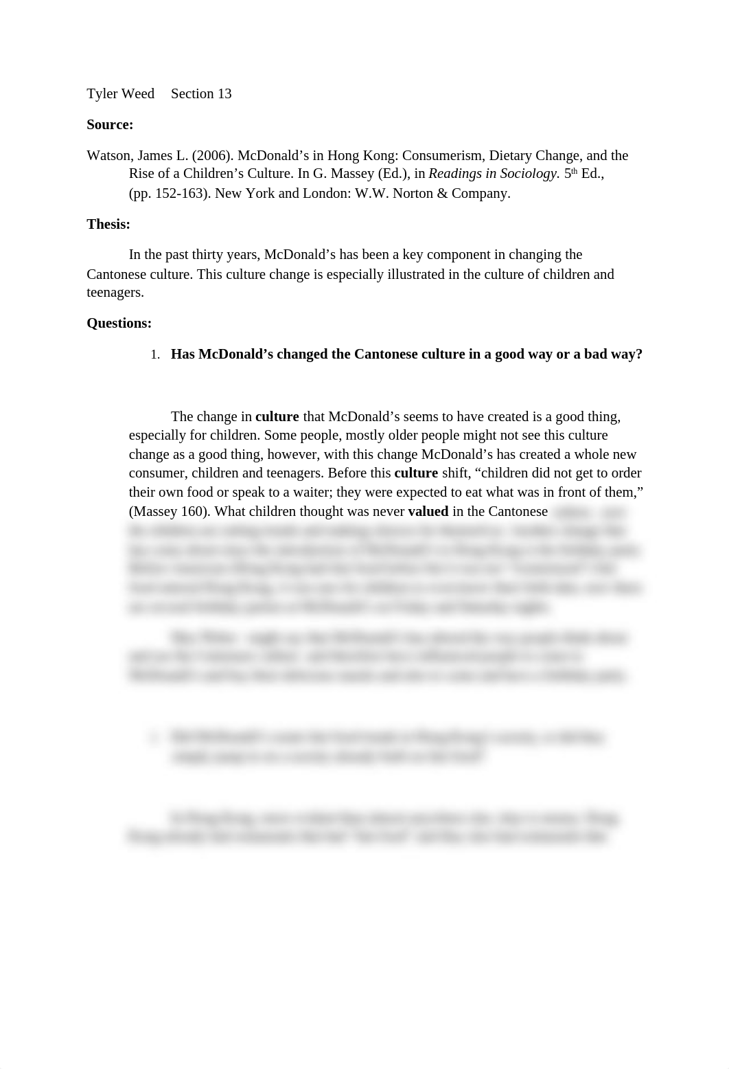 McDonald's in Hong Kong Reading Analysis Questions_ddhkzyp1pt8_page1