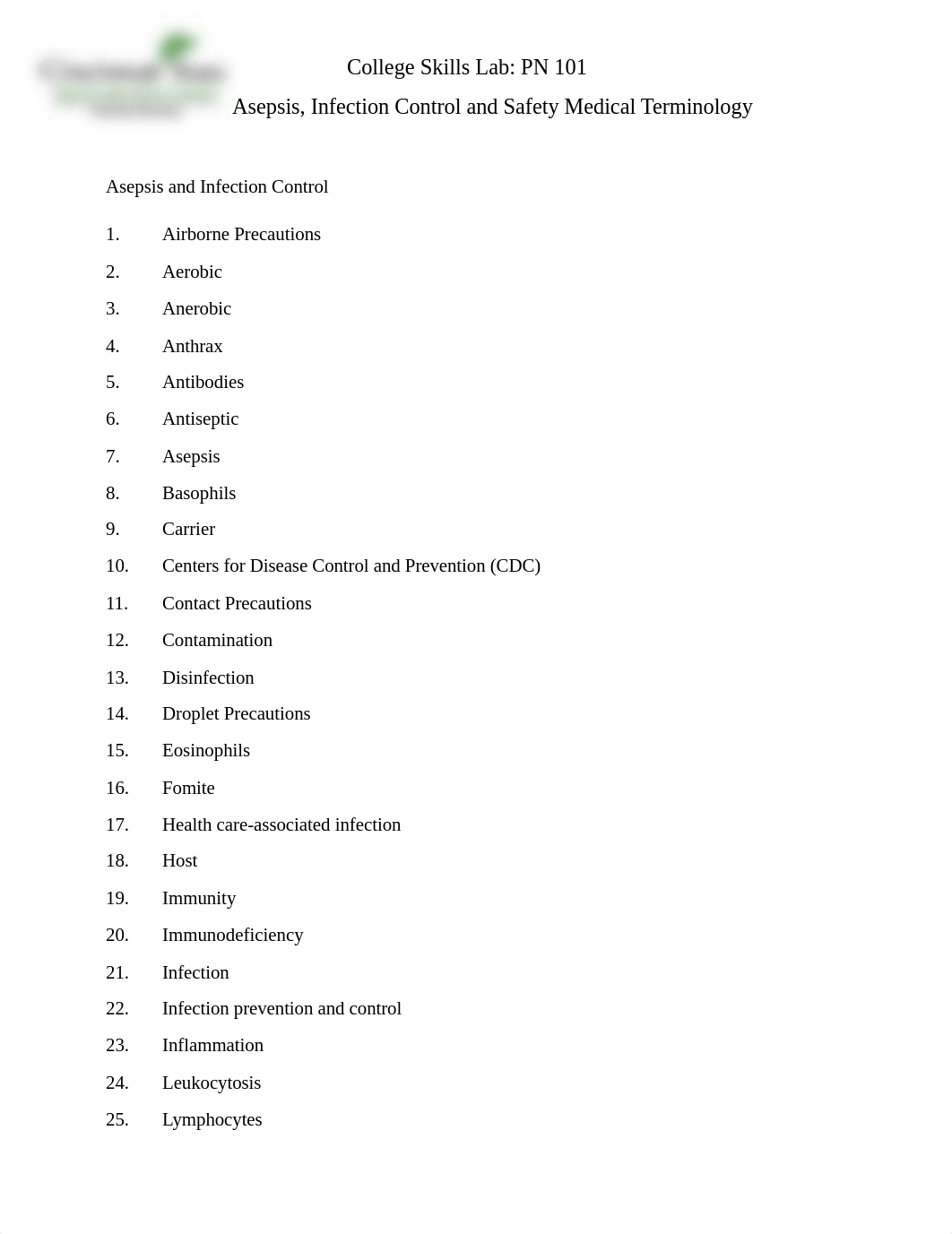 Asepsis, Infection Control, and Safety Medical Terminology.rtf_ddi5eob0pk1_page1