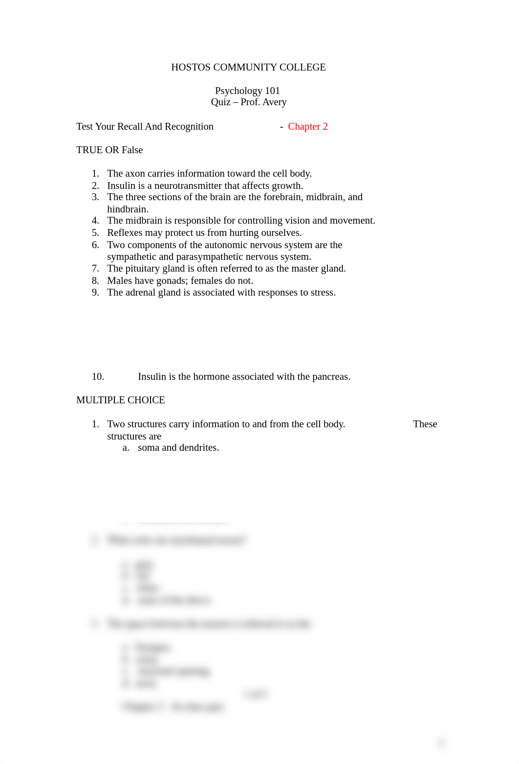 Psy 101 Chapter # 2  quiz.doc_ddi5isgu3dw_page1