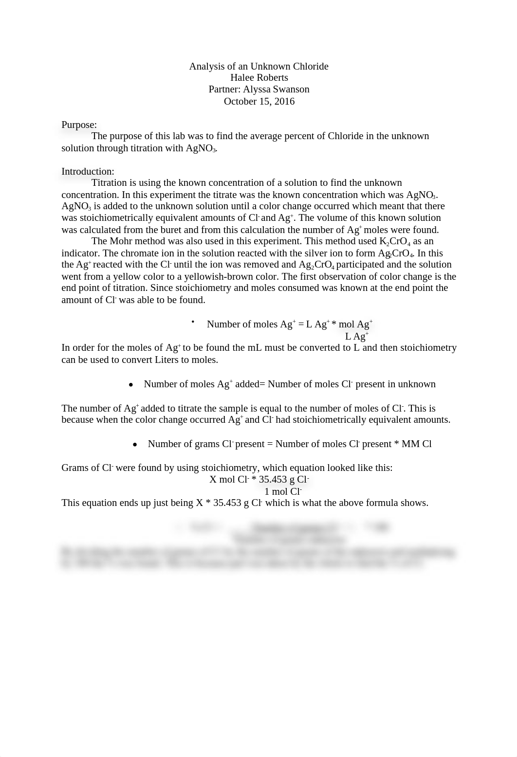 CHL- Analysis of an Unknown Chloride Lab Report_ddihr9tnqll_page1