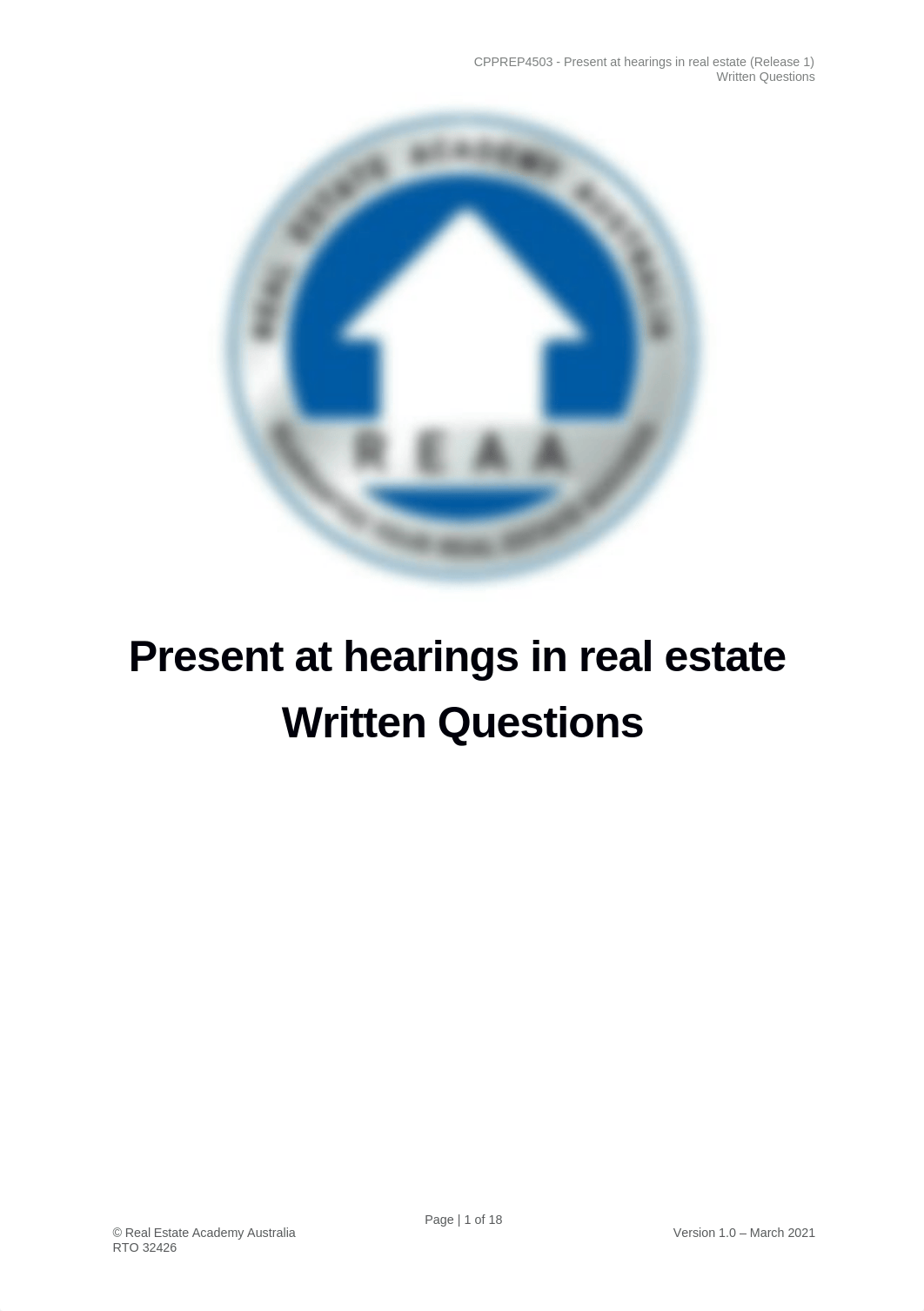 REAA - CPPREP4503 - Written Questions v1.0 Annie Completed.docx_ddin3cm2vqj_page1